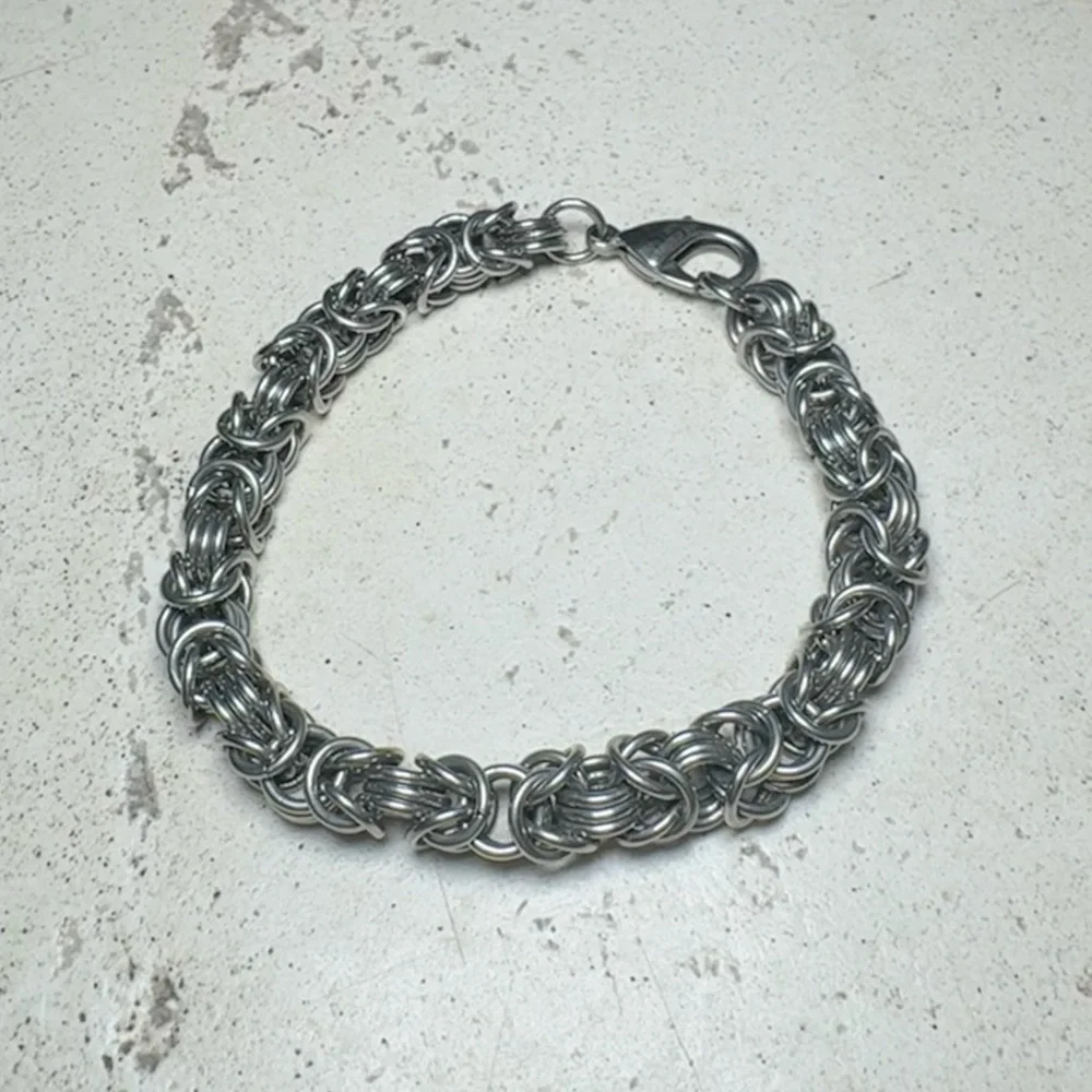 Stainless Steel Chunky Chainmail Bracelet